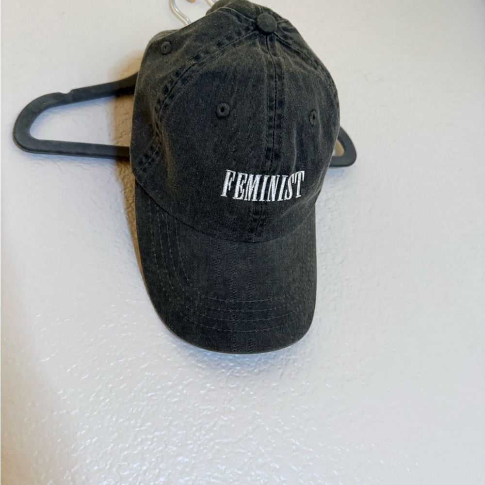 Dark Green Feminist Dad Hat